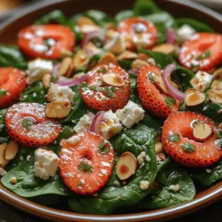 To create the perfect Strawberry Feta Spinach Salad, gathering the right ingredients is key. Here’s a closer look at the essential components that contribute to this dish's deliciousness and nutritional value: