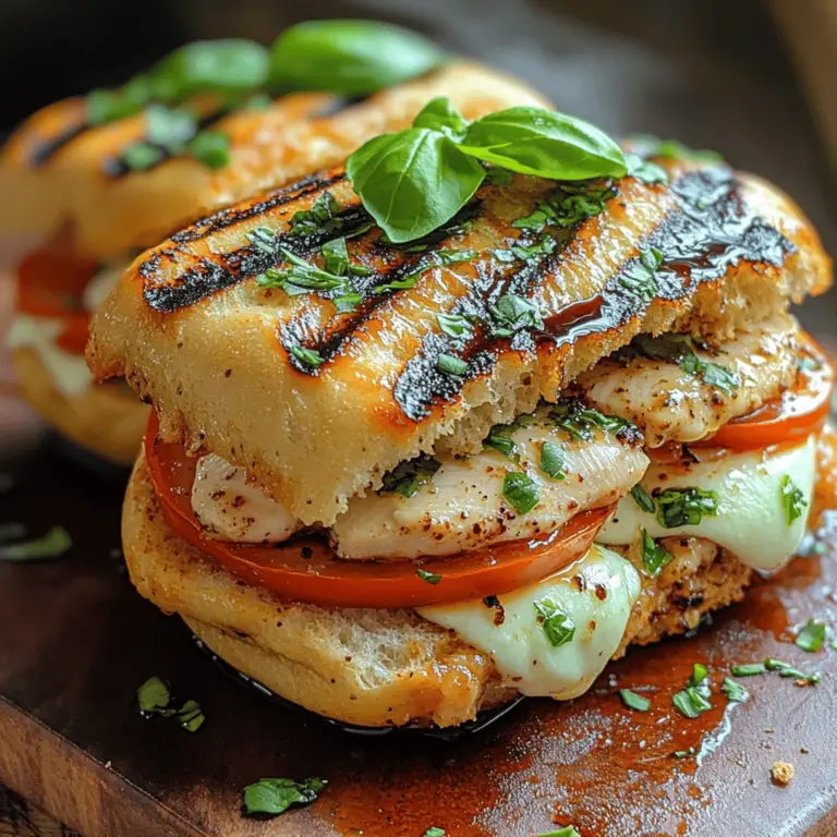 To create the perfect Chicken Caprese Panini, it is essential to understand the role of each ingredient in the recipe. Each component contributes to the panini’s overall flavor, texture, and visual appeal, making it a well-rounded dish.