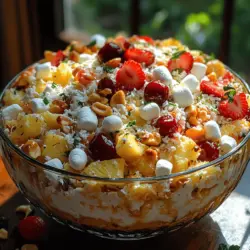 When you think of summer desserts, the mind often drifts to light, refreshing treats that can help cool you down during those hot, sunny days. Enter the Tropical Paradise Cheesecake Salad—a delightful twist on traditional cheesecake that combines the creamy goodness of cheesecake with the lightness of a salad. This dish has gained popularity for its unique presentation and the way it tantalizes the palate with vibrant tropical flavors. Perfect for summer gatherings, picnics, or festive occasions, this cheesecake salad will leave your guests raving about its flavor and texture.