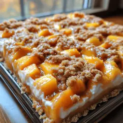 - Ripe Peaches: The most crucial component of this recipe, ripe peaches should be fragrant and slightly soft to the touch. Their natural sweetness and juiciness are what make this dessert so delightful. When selecting peaches, look for ones that yield slightly under pressure but are not overly soft or bruised.