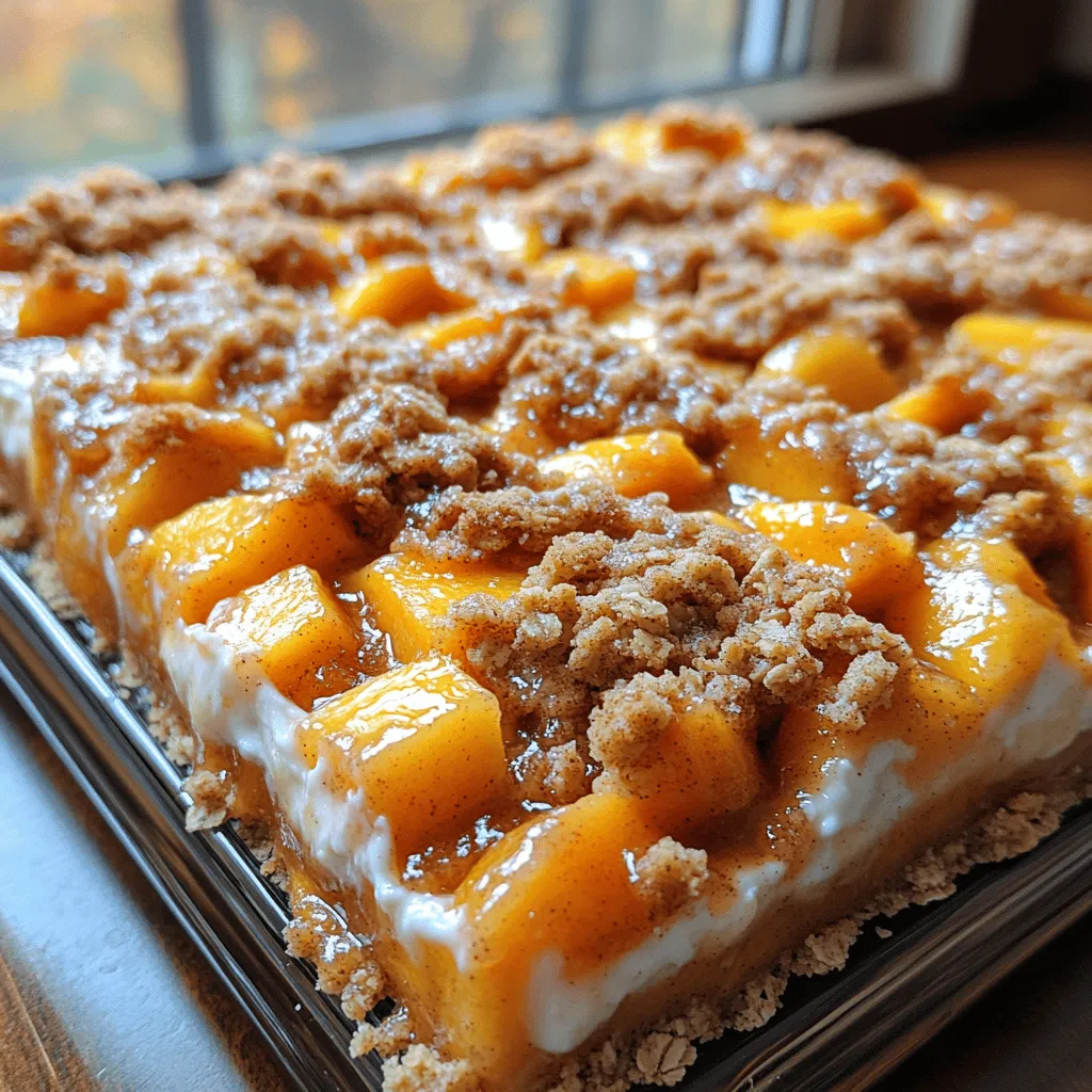 - Ripe Peaches: The most crucial component of this recipe, ripe peaches should be fragrant and slightly soft to the touch. Their natural sweetness and juiciness are what make this dessert so delightful. When selecting peaches, look for ones that yield slightly under pressure but are not overly soft or bruised.