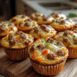 In recent years, egg muffins have surged in popularity as the go-to breakfast option for busy individuals and families alike. These delightful little cups of goodness offer a hearty and nutritious way to kickstart your day, providing an excellent source of protein and essential nutrients. Among the many variations available, the Savory Sausage & Cheddar Egg Muffins stand out as a delicious, easy-to-make recipe that is perfect for meal prep. With a wonderful combination of flavors and textures, this recipe not only satisfies your taste buds but also caters to those hectic mornings when time is of the essence.