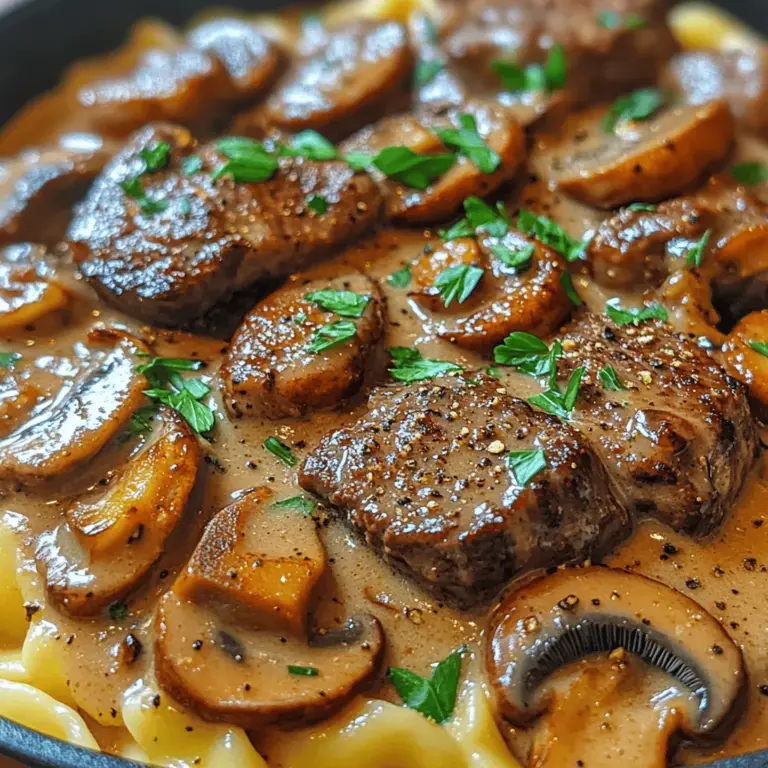 Beef Stroganoff is a beloved classic, evocative of warm family dinners and cozy gatherings. This dish, known for its rich, creamy sauce and tender beef, has earned its place as a cornerstone of comfort food. The combination of sautéed beef, mushrooms, and onions enveloped in a velvety sauce creates a symphony of flavors that tantalizes the taste buds. Whether it’s a chilly weeknight or a special occasion, Beef Stroganoff serves as the perfect meal to bring loved ones together around the table.