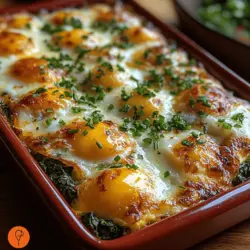 To create a perfect Savory Spinach & Egg Breakfast Bake, it is essential to understand the role of each ingredient. Here’s a closer look at the core components that make this dish a delicious and nutritious star of your breakfast table: