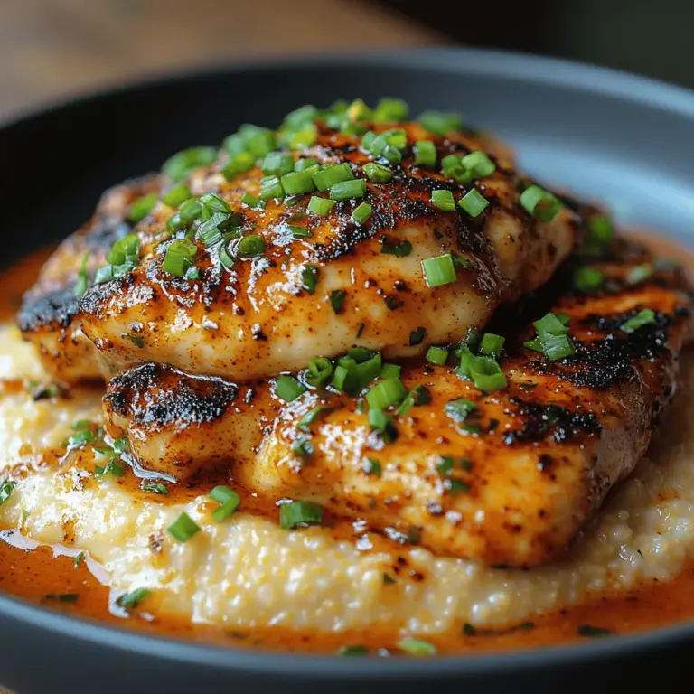 Cajun cuisine is a vibrant tapestry of flavors and traditions that emerged from the rich cultural melange of Louisiana, shaped by French, African, Spanish, and Native American influences. Known for its bold spices and hearty ingredients, Cajun cooking has become a hallmark of Southern gastronomy, celebrated not just for its taste but also for its ability to bring people together around the dinner table. One dish that encapsulates this spirit of comfort and excitement is Spicy Cajun Chicken paired with Creamy Cheesy Grits. This delightful meal is a perfect representation of Cajun culinary traditions, combining the heat of spicy chicken with the soothing texture of creamy, cheesy grits.