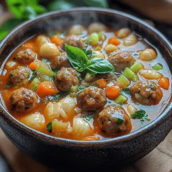 Italian cuisine has a unique way of bringing people together, often serving as the centerpiece for family gatherings and cozy dinners. With its emphasis on fresh ingredients, aromatic herbs, and time-honored cooking techniques, it creates dishes that are both simple and extraordinary. The Cozy Italian Meatball Soup exemplifies this culinary ethos, combining the comforting elements of a savory soup with the flavor-packed goodness of homemade meatballs.