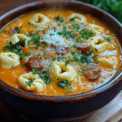As the leaves turn golden and the air becomes crisp, the culinary landscape shifts towards comforting, hearty dishes that embrace the warmth of home. Nothing quite embodies the essence of comfort food like a steaming bowl of soup, especially when it’s packed with flavors and nutrients. Among the myriad of soup recipes, Cozy Butternut Squash Sausage Tortellini Soup stands out as a quintessential autumn dish, perfect for gathering with family and friends. This delightful soup combines the natural sweetness of butternut squash with the savory depth of Italian sausage, creating an inviting dish that nourishes both body and soul.
