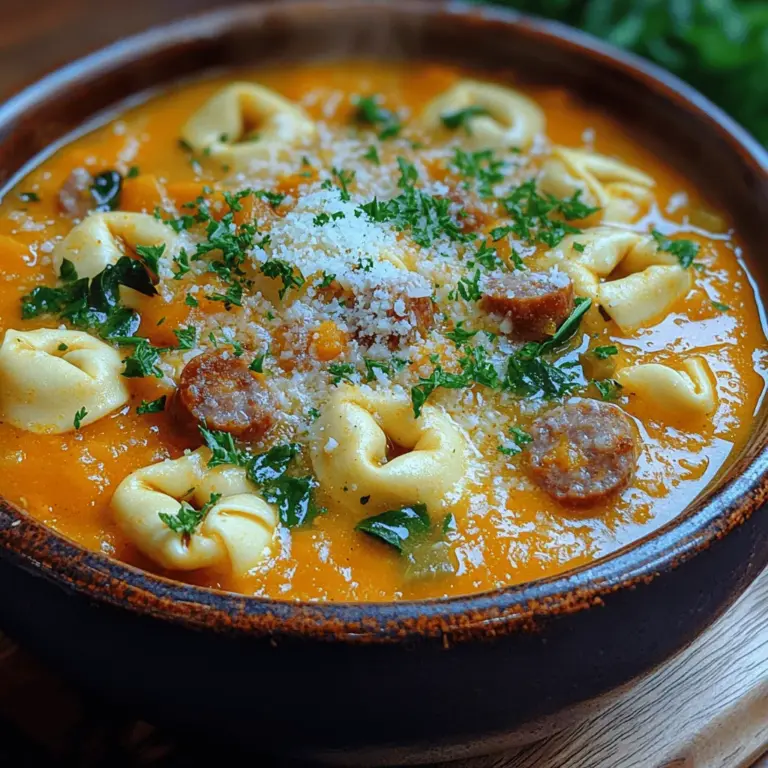 As the leaves turn golden and the air becomes crisp, the culinary landscape shifts towards comforting, hearty dishes that embrace the warmth of home. Nothing quite embodies the essence of comfort food like a steaming bowl of soup, especially when it’s packed with flavors and nutrients. Among the myriad of soup recipes, Cozy Butternut Squash Sausage Tortellini Soup stands out as a quintessential autumn dish, perfect for gathering with family and friends. This delightful soup combines the natural sweetness of butternut squash with the savory depth of Italian sausage, creating an inviting dish that nourishes both body and soul.