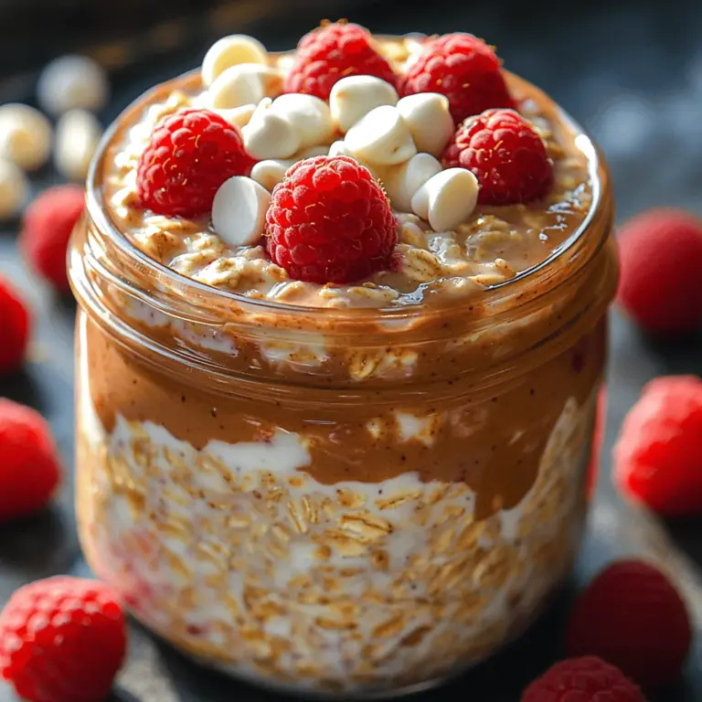 In the fast-paced world we live in, finding a healthy breakfast that is both delicious and convenient can often feel like a challenge. However, overnight oats have emerged as the go-to solution for busy mornings, allowing you to enjoy a nutritious meal without the hassle of cooking. They are not only quick and easy to prepare, but they also offer a canvas for a variety of flavors and ingredients that can cater to any palate. Among the myriad of combinations, one that stands out is the Creamy White Chocolate Raspberry Overnight Oats.