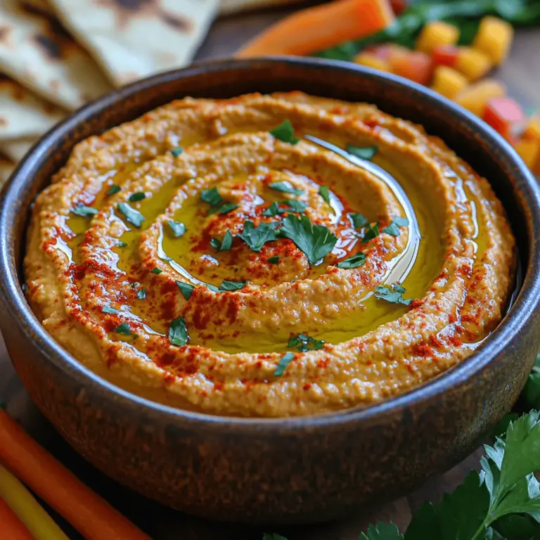In our fast-paced world, the significance of healthy snacking has become increasingly apparent. With the allure of convenience often overshadowing nutritional value, it’s crucial to seek out delicious and wholesome options that can satisfy our cravings without compromising our health. One such option that stands out is the Creamy Roasted Red Pepper Hummus Delight—a vibrant and flavorful dip that not only tantalizes the taste buds but is also incredibly easy to prepare. This article will walk you through the process of making this delightful hummus, highlighting the benefits of its ingredients, variations to explore, serving suggestions, and much more.