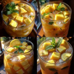 To elevate the Tropical Sunshine Pineapple Lemonade Punch and make it truly unforgettable, a sparkling element enhances its refreshing qualities. When incorporating sparkling water or soda, timing is crucial to maintain that delightful fizz. For optimal results, follow these guidelines: