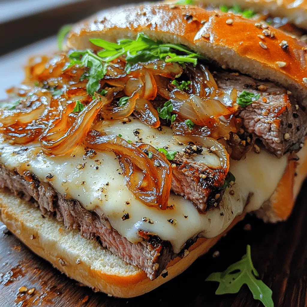 The Caramelized Onion & Cheese Steak Sandwich is a culinary delight that marries the rich flavors of expertly cooked flank steak with the sweetness of caramelized onions and the creaminess of melted provolone cheese. This sandwich is perfect for a hearty lunch or a satisfying dinner, and it’s surprisingly easy to prepare at home. With its irresistible combination of flavors and textures, this sandwich has become a beloved staple in many households. In this article, we will explore the origins of this delicious sandwich, highlight the key ingredients that make it special, and provide a step-by-step guide to creating your own version in the comfort of your kitchen.