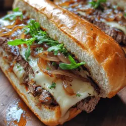 The Caramelized Onion & Cheese Steak Sandwich is a culinary delight that marries the rich flavors of expertly cooked flank steak with the sweetness of caramelized onions and the creaminess of melted provolone cheese. This sandwich is perfect for a hearty lunch or a satisfying dinner, and it’s surprisingly easy to prepare at home. With its irresistible combination of flavors and textures, this sandwich has become a beloved staple in many households. In this article, we will explore the origins of this delicious sandwich, highlight the key ingredients that make it special, and provide a step-by-step guide to creating your own version in the comfort of your kitchen.