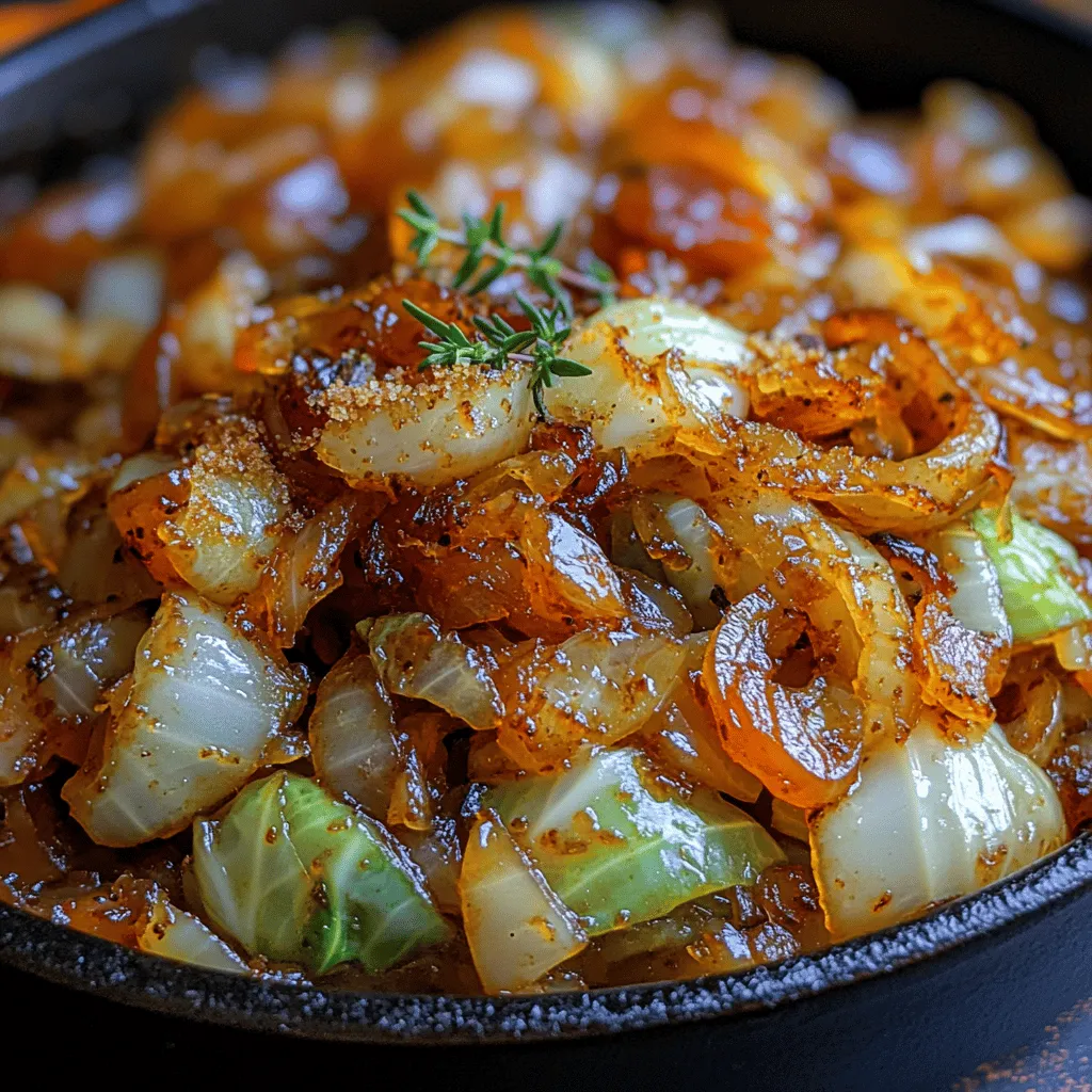 Caramelized cabbage and onions is a delightful dish that embodies a perfect balance of sweet and savory flavors. This simple yet elegant preparation transforms humble ingredients into a rich, flavorful accompaniment that can elevate any meal. Whether you are looking for a side dish to complement your main course, a filling for tacos, or a standalone vegetarian delight, this recipe caters to diverse culinary needs while keeping nutrition at the forefront.
