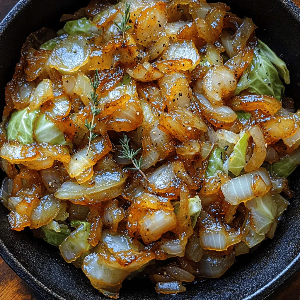 Caramelized cabbage and onions is a delightful dish that embodies a perfect balance of sweet and savory flavors. This simple yet elegant preparation transforms humble ingredients into a rich, flavorful accompaniment that can elevate any meal. Whether you are looking for a side dish to complement your main course, a filling for tacos, or a standalone vegetarian delight, this recipe caters to diverse culinary needs while keeping nutrition at the forefront.