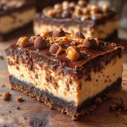The magic of Peanut Butter Bliss Cheesecake Bars lies in the harmonious blend of flavors that come together in each delectable bite. The rich, velvety cream cheese pairs beautifully with the nutty, savory notes of peanut butter, creating a filling that is both satisfying and addictive. This combination excites the palate, as the sweetness of the cheesecake filling contrasts beautifully with the deeper, earthier flavors of peanut butter.
