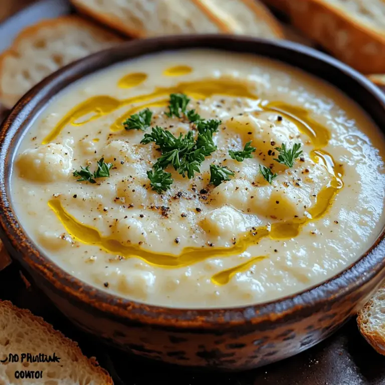 When it comes to comfort food, few dishes can rival the warmth and satisfaction offered by a creamy soup. Our Creamy Garlic Cheddar Cauliflower Soup is an exquisite blend of rich flavors and velvety textures that is sure to delight your taste buds. This recipe highlights the humble yet versatile cauliflower, a vegetable that has gained immense popularity in the culinary world. With its creamy texture and the robust flavors of garlic and cheddar, this soup not only warms you from the inside out but also allows you to indulge in a guilt-free experience, particularly during the colder months.