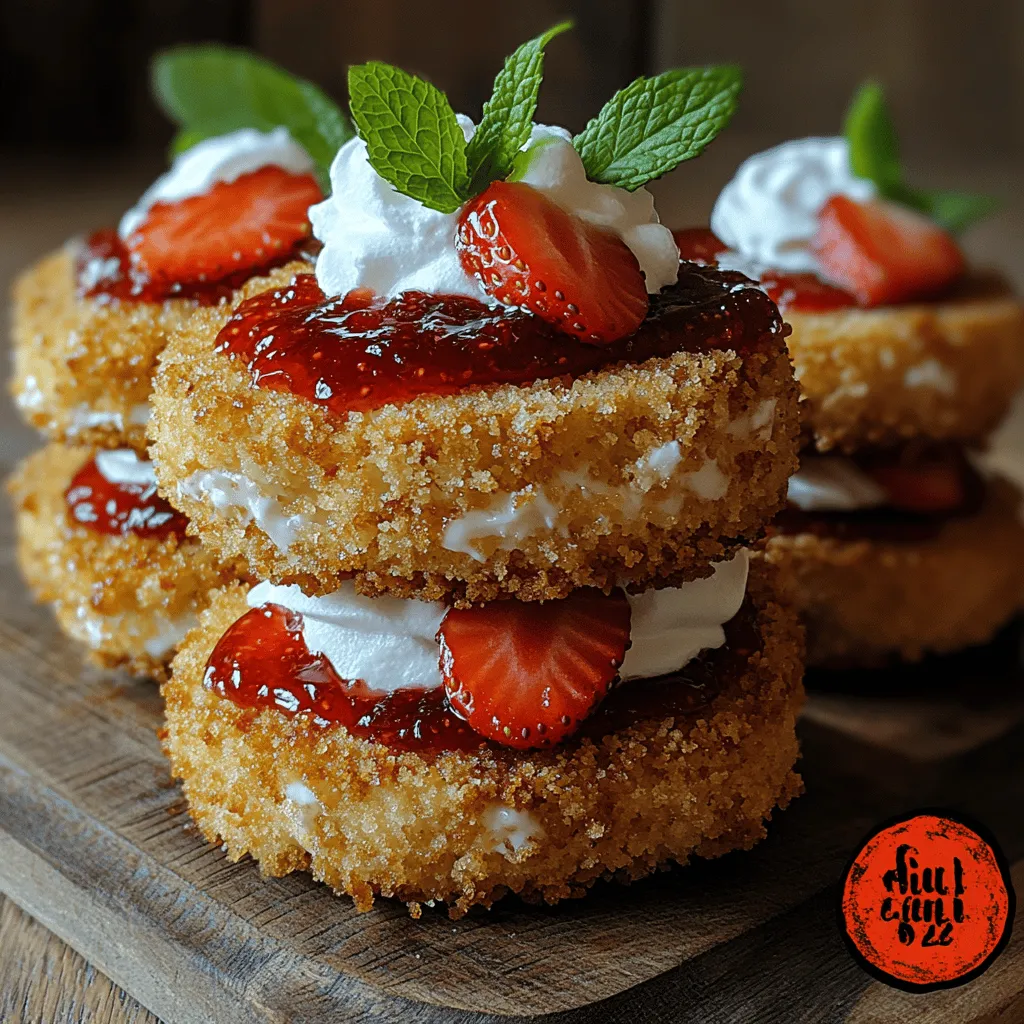 If you're looking for a dessert that takes the beloved flavors of cheesecake and elevates them to new heights, look no further than Fried Strawberry Cheesecake Sandwiches. This delightful treat is a creative fusion that perfectly balances the creamy richness of cheesecake with the sweet and tangy notes of fresh strawberries, all sandwiched between slices of crispy, golden-brown bread. Whether served as a decadent brunch option, an eye-catching dessert, or a sweet snack that leaves everyone craving more, Fried Strawberry Cheesecake Sandwiches are sure to impress.