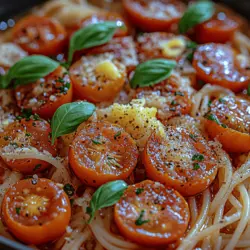 If you're looking for a delicious, quick, and hassle-free meal to whip up on a busy weeknight, look no further than the One-Pot Garlic Lemon Basil Spaghetti. This dish is a symphony of flavors, marrying the zestiness of lemon with the aromatic allure of garlic and fresh basil. Not only does this recipe provide a satisfying dining experience, but it also simplifies the cooking process into a single pot, making it an ideal choice for those hectic evenings when time is not on your side.