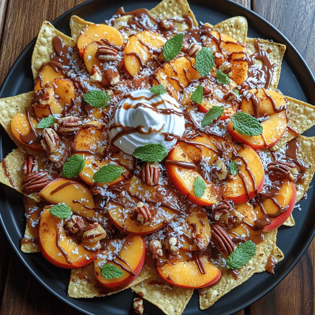 As the warmth of summer embraces us, the season brings a bounty of fresh fruits, and among them, ripe peaches stand out with their lush sweetness and juicy texture. There’s something undeniably delightful about biting into a perfectly ripe peach, and when you combine that with the crunch of tortilla chips and the richness of caramel, you create a dessert experience that is both unique and unforgettable. Enter Caramel Peach Nachos—a delightful fusion that takes the classic savory snack and transforms it into a heavenly sweet treat.