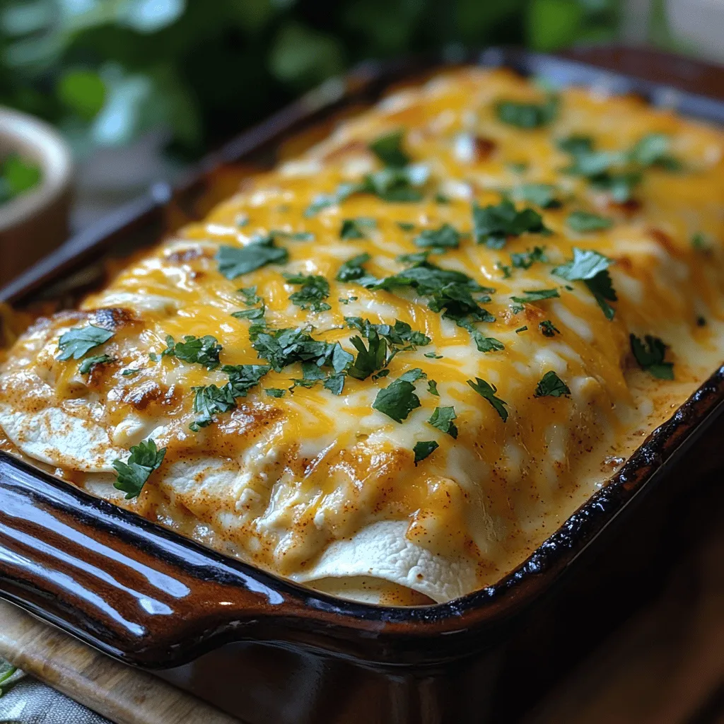 Welcome to the delightful world of creamy white chicken enchilada casserole, a dish that beautifully marries convenience with comfort. This casserole has become a treasured favorite among families and busy individuals alike, thanks to its ease of preparation and the rich tapestry of flavors it offers. Whether you’re navigating a hectic weeknight schedule or planning a potluck gathering, this dish is a versatile and satisfying option that never fails to please.
