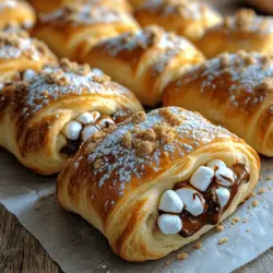 Are you ready to indulge in a delightful dessert that combines the nostalgic flavors of a classic campfire treat with the convenience of modern-day baking? Say hello to S'mores Delight: Crescent Roll Edition! This innovative twist on traditional s'mores is bound to become your new favorite dessert, whether you're hosting a party, enjoying a family movie night, or simply craving something sweet. With its gooey marshmallows, rich chocolate, and a hint of graham cracker crunch, this dish captures the essence of s'mores while offering a quick and easy way to satisfy your sweet tooth.
