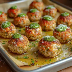 In the world of culinary delights, few dishes manage to strike a perfect balance between flavor and nutrition as effectively as Pesto Baked Turkey Meatballs. This dish is not just a feast for the palate; it also packs a punch in terms of health benefits. Combining lean turkey with the vibrant, aromatic flavors of basil pesto, these meatballs are a splendid choice for anyone looking to incorporate more wholesome meals into their diet.