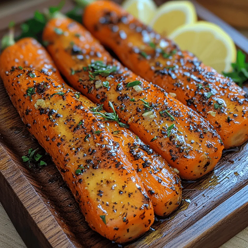 Honey Garlic Butter Roasted Carrots are a delightful fusion of sweet and savory flavors that elevate this humble vegetable into a delectable side dish. Ideal for family dinners, holiday feasts, or even casual weeknight meals, this recipe is a testament to how simple ingredients can come together to create something truly special. The combination of honey, garlic, and butter not only enhances the natural sweetness of carrots but also adds a rich, savory depth that makes every bite irresistible.