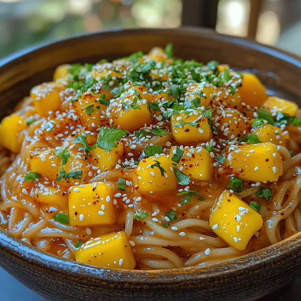 Before diving into the ingredients and preparation, it's essential to understand what makes Sticky Mango Fire Noodles so special. The balance of flavors is the cornerstone of this dish. The sweetness of fresh mango perfectly complements the heat from the chili, creating a harmony that is both exciting and comforting.