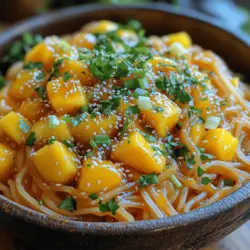 Before diving into the ingredients and preparation, it's essential to understand what makes Sticky Mango Fire Noodles so special. The balance of flavors is the cornerstone of this dish. The sweetness of fresh mango perfectly complements the heat from the chili, creating a harmony that is both exciting and comforting.