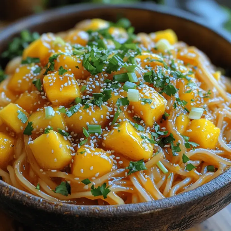 Before diving into the ingredients and preparation, it's essential to understand what makes Sticky Mango Fire Noodles so special. The balance of flavors is the cornerstone of this dish. The sweetness of fresh mango perfectly complements the heat from the chili, creating a harmony that is both exciting and comforting.