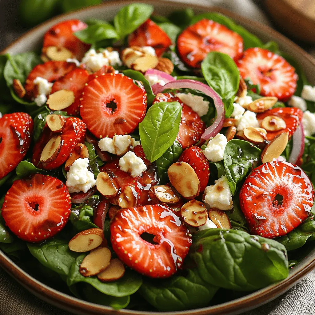 Fresh salads have long been celebrated for their vibrant flavors and nutritional benefits, making them a popular choice for health-conscious eaters and food enthusiasts alike. As the seasons change and summer approaches, the appeal of fresh produce grows, offering a myriad of delicious options for creating light, refreshing dishes. One standout option that embodies the essence of summer is the Strawberry Bliss Spinach Salad. This delectable salad effortlessly combines the sweetness of ripe strawberries with the earthy richness of baby spinach, resulting in a dish that is not only visually stunning but also bursting with flavor and health benefits.