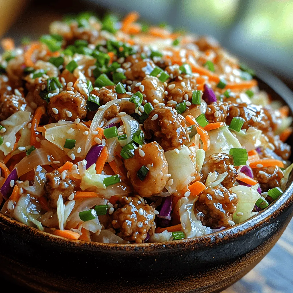 To create a mouthwatering Easy Egg Roll in a Bowl, it’s essential to understand the key components that contribute to its flavor and texture. Each ingredient plays a vital role, from the protein base to the vibrant vegetables and zesty seasonings.