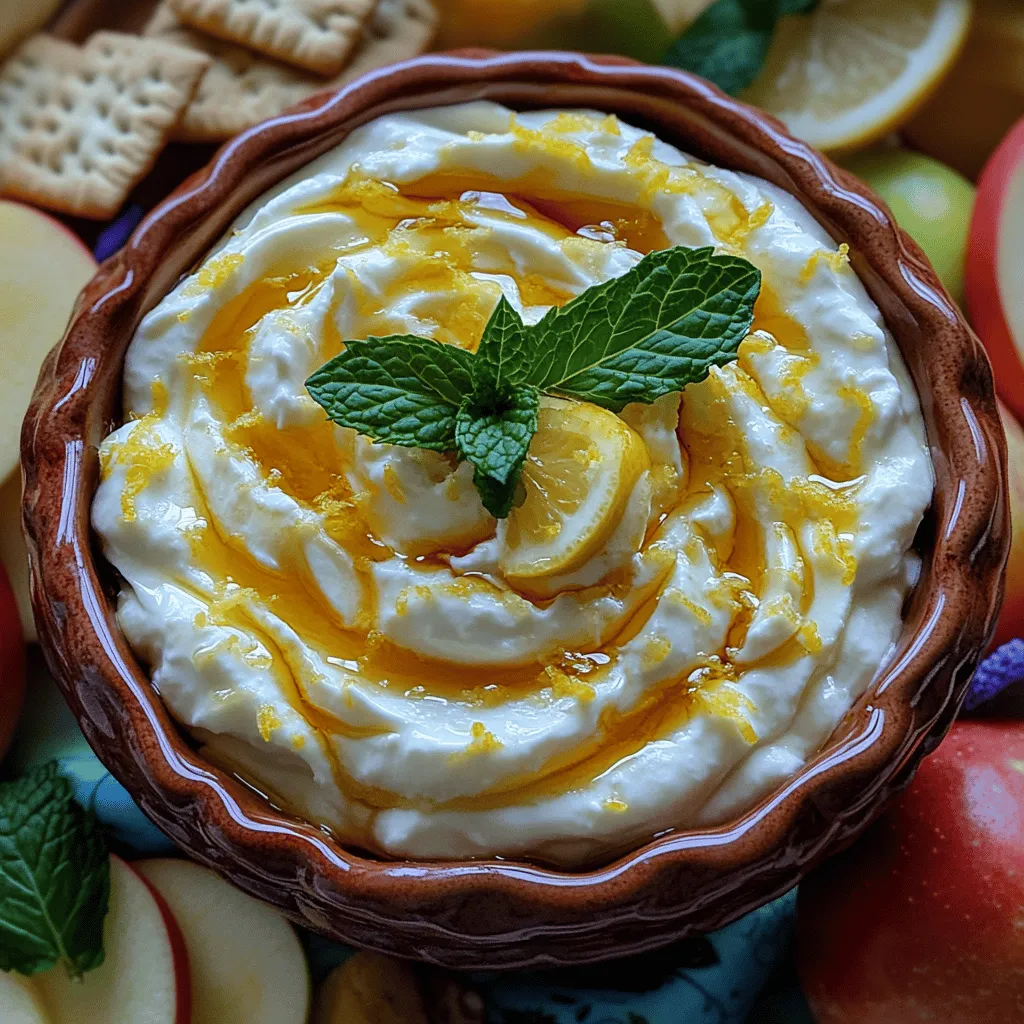 Imagine a dip that perfectly balances sweetness and tanginess, brightening up any gathering or snack time. The Zesty Lemon Honey Swirl Dip is just that—a delightful concoction that captures the essence of fresh flavors while being incredibly simple to prepare. This recipe not only serves as a crowd-pleaser but also allows you to indulge in a healthier snacking option. As we dive into the world of this refreshing dip, it becomes clear why it has earned a special place in the hearts of food lovers everywhere.