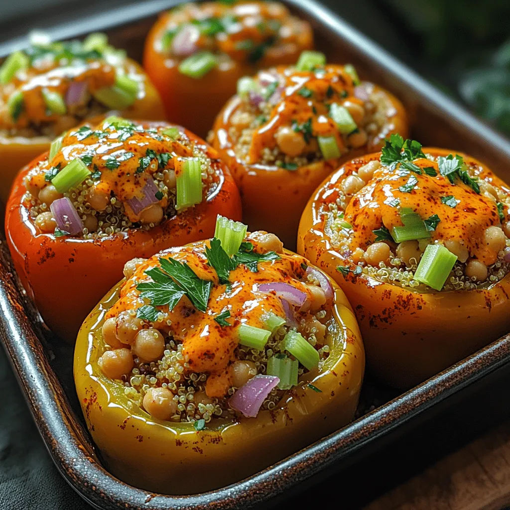 If you're on the hunt for a dish that combines bold flavors, healthy ingredients, and ease of preparation, look no further than Spicy Buffalo Chickpea Stuffed Peppers. This delicious recipe marries the fiery zest of buffalo sauce with the wholesome goodness of chickpeas and fresh vegetables, creating a meal that’s both satisfying and nutritious. As the popularity of plant-based diets continues to rise, stuffed peppers have emerged as a beloved choice across various cuisines. They present an exciting canvas for culinary creativity, catering to both vegetarians and meat-eaters alike.