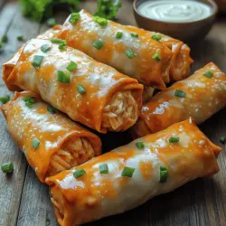 If you’re in search of an appetizer that packs a punch and is sure to impress at your next gathering, look no further than Spicy Buffalo Chicken Egg Rolls. This dish is a delightful fusion that marries the bold and zesty flavors of Buffalo chicken with the crispy, comforting texture of classic egg rolls. Perfect for game day, parties, or a fun family snack, these egg rolls offer a mouthwatering experience that will keep everyone coming back for seconds.