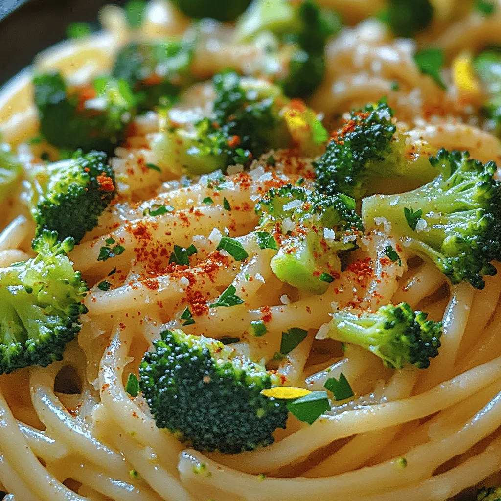 The appeal of Garlic Lemon Broccoli Pasta goes beyond its straightforward preparation. It’s a celebration of fresh ingredients that work harmoniously to create a dish bursting with flavor. The infusion of garlic offers a robust aroma, while the lemon adds a bright acidity that balances the richness of the pasta. Broccoli, a powerhouse of nutrients, not only contributes to the dish’s health benefits but also provides a vibrant green contrast to the pasta, enhancing its visual appeal.