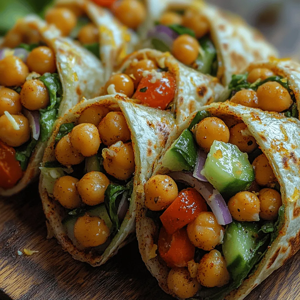 If you’re looking for a quick, healthy, and delicious meal that can be whipped up in no time, look no further than Zesty Garlic Lemon Chickpea Wraps. This delightful recipe combines the earthy goodness of chickpeas with the vibrant flavors of garlic, lemon, and fresh vegetables, making it an irresistible option for lunch or dinner. The wraps are not only packed with flavor but are also a powerhouse of nutrition, perfect for anyone seeking a balanced meal without compromising on taste.
