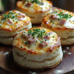 There’s something truly special about the warm, inviting aroma of freshly baked biscuits wafting through your kitchen. Homemade biscuits evoke a sense of comfort and nostalgia, reminding us of family gatherings, holiday breakfasts, and simple pleasures. Among the myriad of biscuit varieties, savory ham and cheese butter biscuits stand out as a delightful option that combines the rich flavors of cheese and ham with the tender, flaky texture of a biscuit. These biscuits are not just a side dish; they are versatile enough to serve as a hearty breakfast, a satisfying snack, or even a delightful addition to your dinner table.