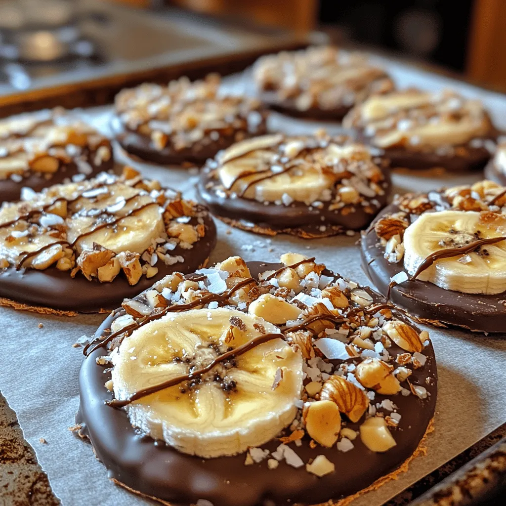 In the world of healthy snacking, finding the perfect balance between indulgence and nutrition can sometimes feel like a daunting task. However, the rise of innovative recipes has made it easier than ever to enjoy treats that are both satisfying and health-conscious. One such delightful creation is the Choco-Banana Bliss Bark—a treat that beautifully marries the rich, decadent flavor of dark chocolate with the natural sweetness of bananas. This recipe not only pleases your taste buds but also nourishes your body, making it an ideal option for various occasions, whether you're looking for a midday pick-me-up, a post-workout snack, or a crowd-pleasing dessert to share with friends and family.