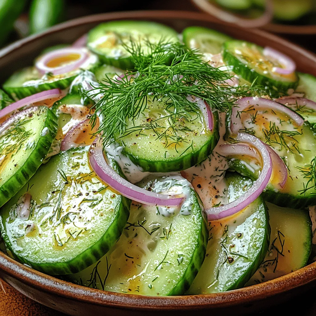As summer rolls in, the sweltering heat often calls for meals that are light, refreshing, and packed with flavor. Enter the Chill & Thrill Creamy Cucumber Dill Salad—a dish that perfectly encapsulates the essence of summer cuisine. This delightful salad isn’t just visually appealing with its vibrant green hues; it also offers a cool, creamy texture that makes it an ideal side dish for barbecues, picnics, or even a light lunch.