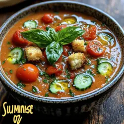 As the sun shines brighter and temperatures rise, the appeal of chilled soups becomes undeniable. These refreshing culinary creations not only cool you down but also deliver a delightful burst of flavors and nutrients, making them the perfect summer companion. Among the myriad of chilled soups, Tomato Basil Soup stands out as a quintessential choice that combines simplicity, freshness, and vibrant taste. This classic recipe is not just a feast for the palate; it’s a celebration of the season’s best produce, featuring ripe tomatoes and fragrant basil.