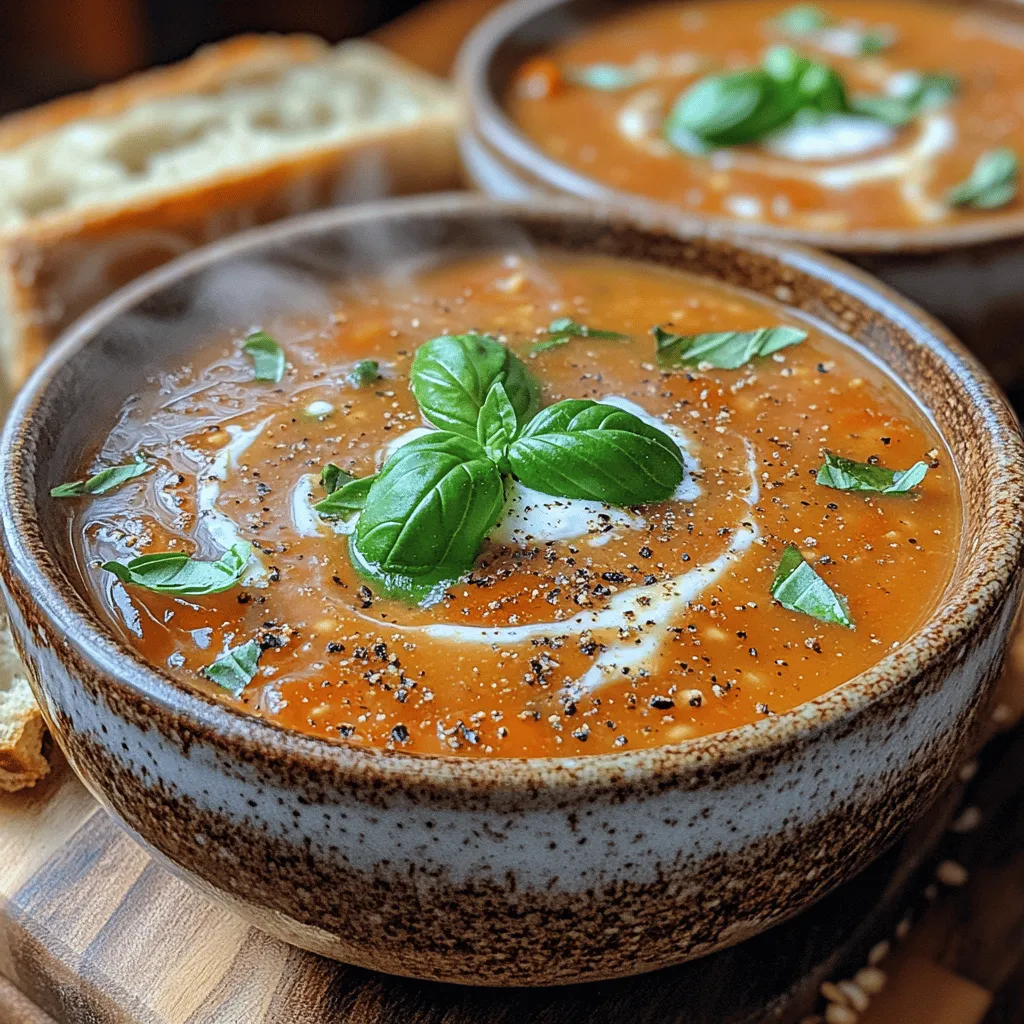 In the world of culinary delights, few dishes evoke the warmth and comfort of a homemade soup quite like a roasted vegetable creation. Today, we invite you to explore the comforting and flavorful experience of our Roasted Garlic Tomato Bliss. This delightful recipe showcases the natural sweetness of roasted tomatoes intertwined with the aromatic depth of garlic, resulting in a satisfying and nutritious meal that’s perfect for any occasion.