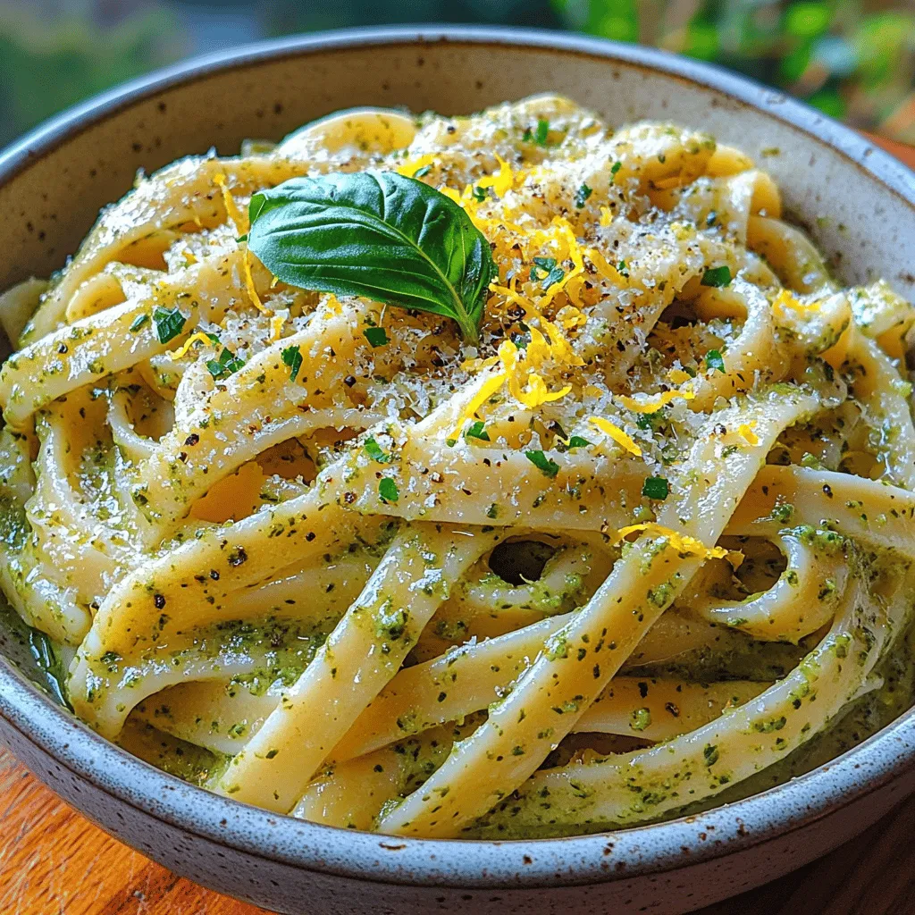 If you’re looking for a dish that strikes the perfect balance between creamy indulgence and zesty freshness, look no further than Creamy Lemon Pesto Pasta. This delightful culinary creation brings together the rich, comforting texture of a creamy sauce with the vibrant, bright notes of lemon and fresh basil. It’s a dish that not only tantalizes your taste buds but also offers a feast for the eyes, making it an ideal centerpiece for both casual weeknight dinners and special gatherings.