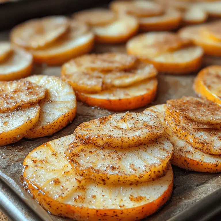 In the realm of homemade snacks, few delights can rival the simplicity and satisfaction of Crispy Baked Cinnamon Sugar Apple Chips. These crunchy, sweet treats encapsulate the wholesome essence of apples and transform them into a guilt-free indulgence that can bring joy to your snacking routine. Whether you are looking for a healthier alternative to traditional chips or simply want to enjoy the delicious flavor of apples in a new form, this recipe is an excellent choice.