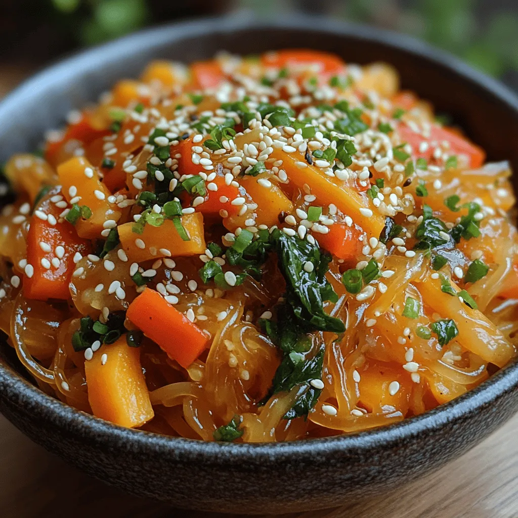 Exploring the world of Asian cuisine often leads us to the delightful dish known as Japchae, a Korean favorite that showcases the unique texture and flavor of sweet potato starch noodles. Japchae, which translates to 