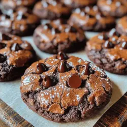 In the world of desserts, few combinations can evoke as much excitement as the union of brownies and cookies. Introducing Brownie Bliss Cookies—a delightful treat that captures the rich, fudgy goodness of brownies while maintaining the chewy, crispy edges of classic cookies. This innovative dessert is an absolute must-try for chocolate enthusiasts. The moment you take a bite, you’ll experience an explosion of flavors that seamlessly blend the best qualities of both treats, providing an indulgent experience that is hard to resist.