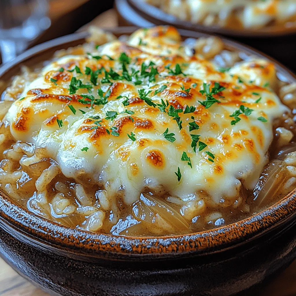 French Onion Soup is a timeless classic that has warmed hearts and kitchens since the 18th century. Its rich, savory flavors derived from slowly caramelized onions, aromatic herbs, and a hearty broth have made it a beloved staple in French cuisine across the globe. Traditionally served with a crusty baguette topped with melted cheese, French Onion Soup is often celebrated as the ultimate comfort food. However, as food enthusiasts continuously seek innovative ways to reinterpret classic recipes, we present a delightful twist: French Onion Soup Rice Delight.