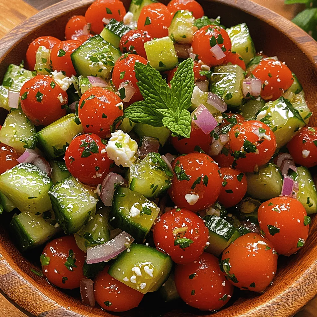 Cucumbers are a staple in many salads, and for good reason. These crunchy vegetables are composed of about 95% water, making them incredibly hydrating—perfect for hot summer days. Beyond hydration, cucumbers are low in calories and high in nutrients, offering vitamin K, potassium, and antioxidants that promote healthy skin and digestion. Their mild flavor acts as a perfect canvas for the bolder ingredients in this salad, allowing every component to shine without overpowering one another.