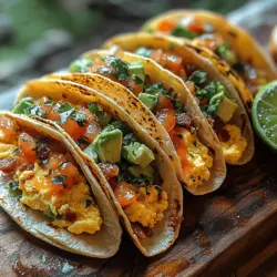 There’s something undeniably satisfying about a well-crafted taco, and when you combine the rich flavors of bacon and eggs, you’ve got a dish that not only delights the palate but also sets the tone for a fantastic meal. Bacon Egg Fiesta Tacos are a culinary celebration that brings together crispy bacon, fluffy scrambled eggs, and fresh toppings, all wrapped in a warm tortilla. This dish is perfect for breakfast, brunch, or even a quick dinner, making it a versatile option for any time of day.